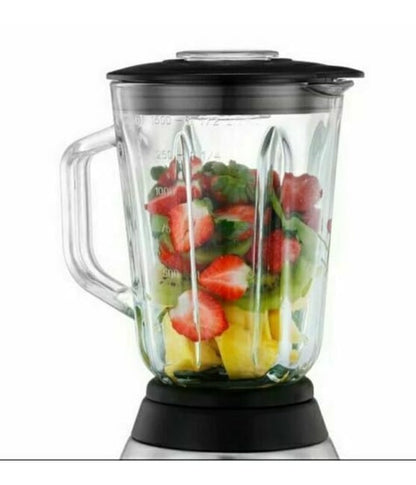 Frullatore 2 In 1 Pulse Lama Acciaio 1000w Brocca Vetro 1,5lt + 1 Piccola Q-FR60