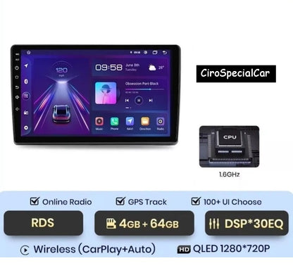 FIAT 500L dal 2012 al 2022 - Autoradio 10 pollici Android 13  4/64GB  CARPLAY NAVI RDS WiFi