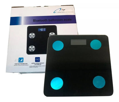 Bilancia Pesapersone Digitale Fino a 180 Kg Bluetooth di Colore Nero