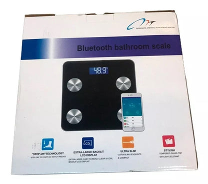 Bilancia Pesapersone Digitale Fino a 180 Kg Bluetooth di Colore Nero