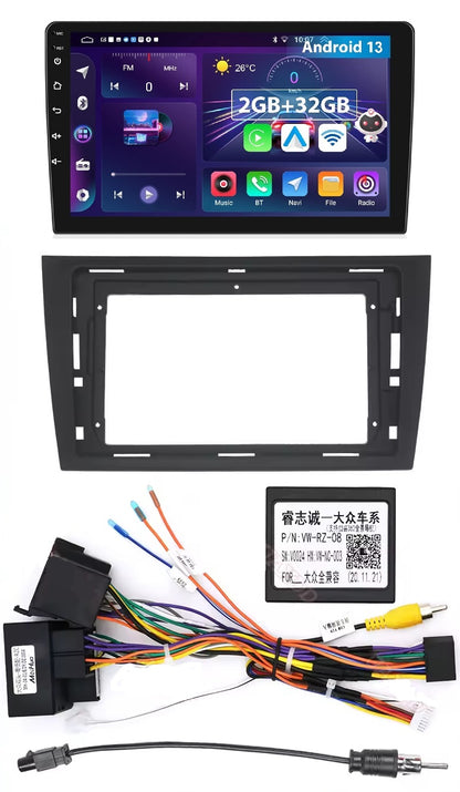 Autoradio 4/64 GB + Adattatore 9" +  Canbus Box - Kit Per Golf 6  2008-2016