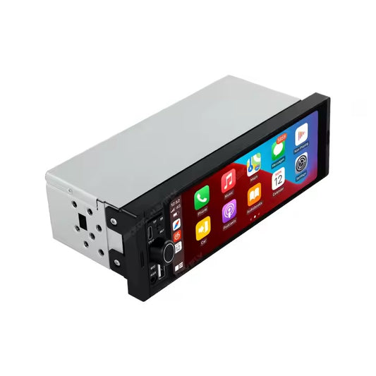 Autoradio 1 Din con Display Touch - Car Play / Bluetooth / MP5 / USB / MicroSD / Aux