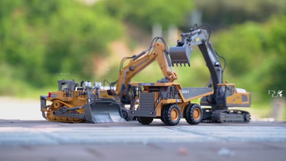 Macchinari professionale Edili giocattoli, telecomando 2.4G escavatore dumper RC modello di plastica simulazione veicolo da costruzione per bambini